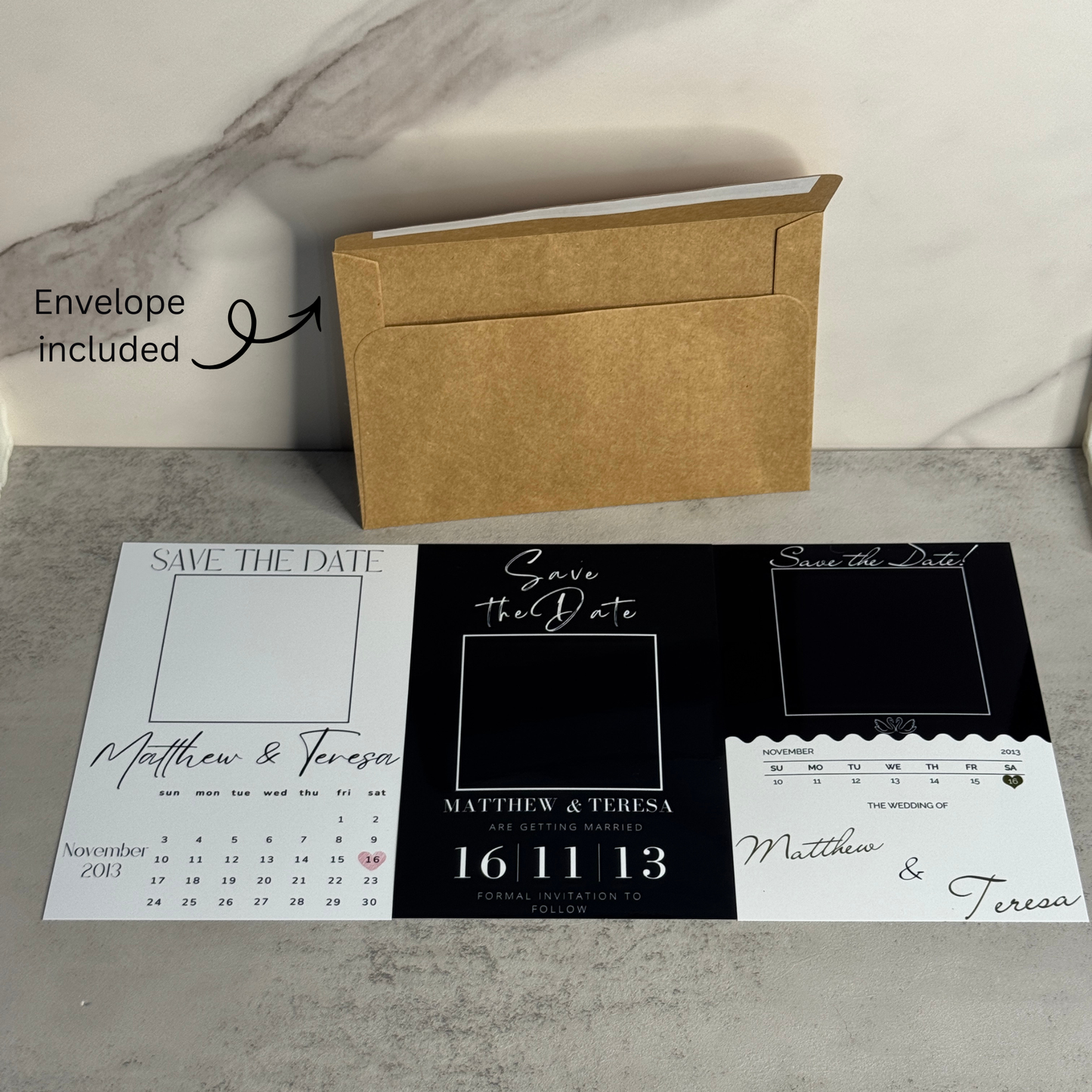 Matching Save the Date Card