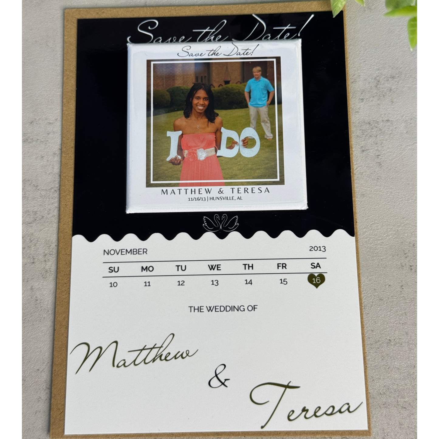 Matching Save the Date Card