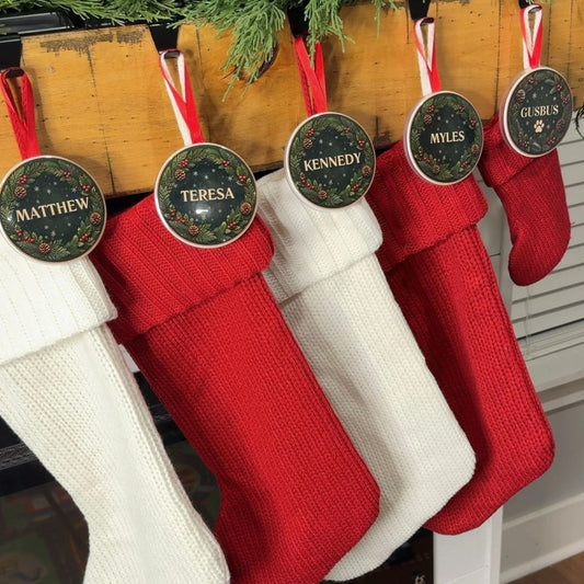 Christmas Stocking Name Tags – Personalized Keepsake