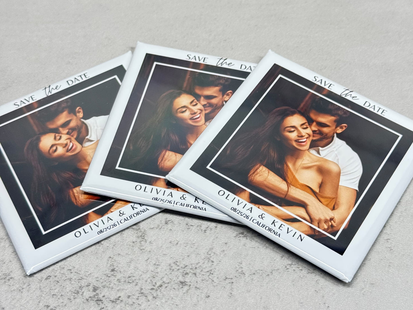 Save the Date Photo Magnets - 50 Magnets