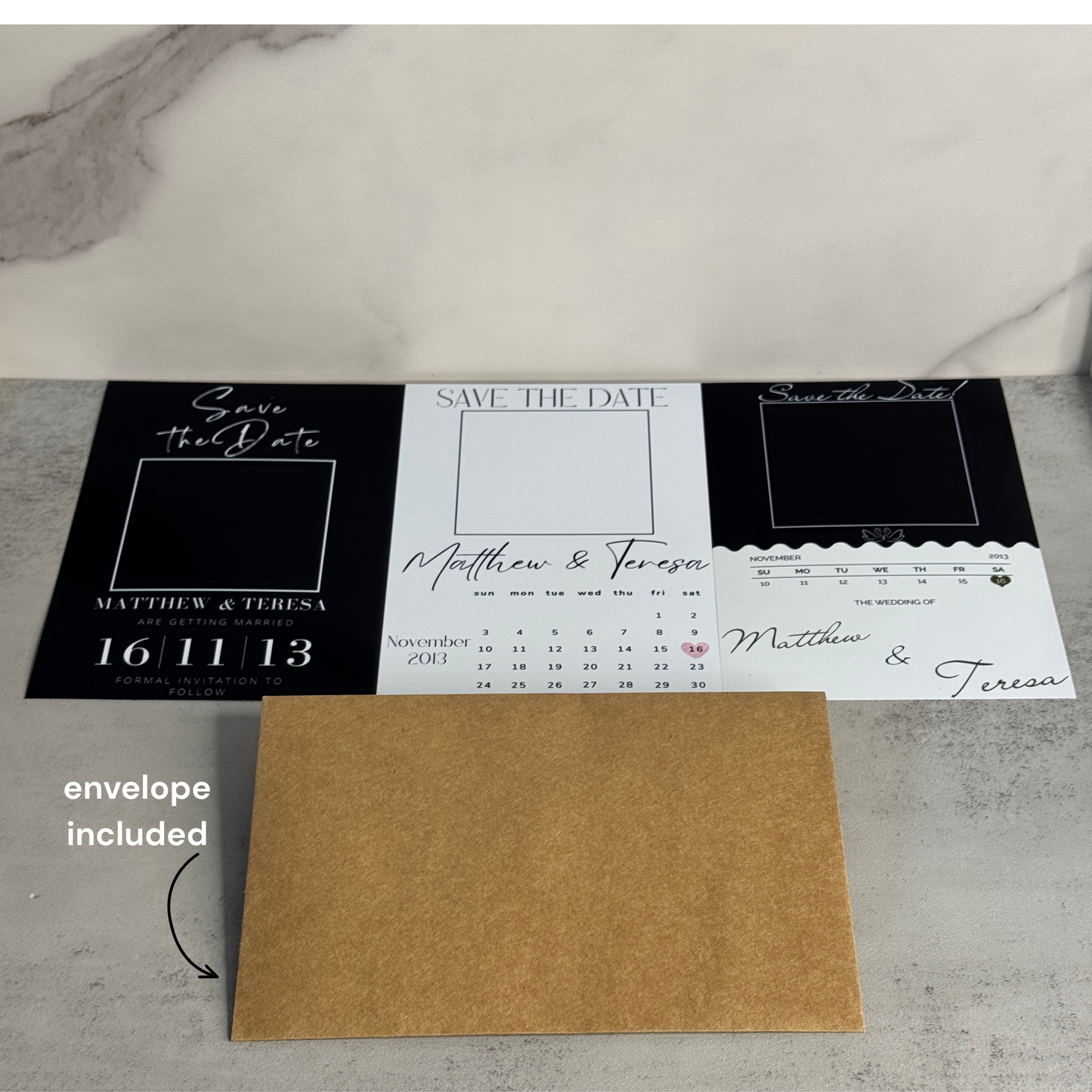 Matching Save the Date Card