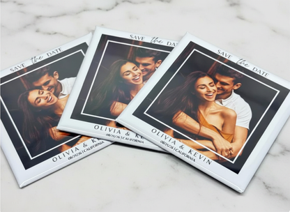 Save the Date Photo Magnets - 50 Magnets