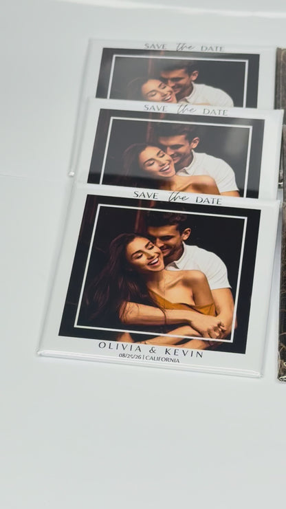 Save the Date Photo Magnets - 50 Magnets